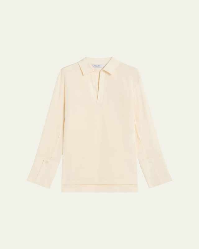 Dover Silk Stretch Collared Shirt